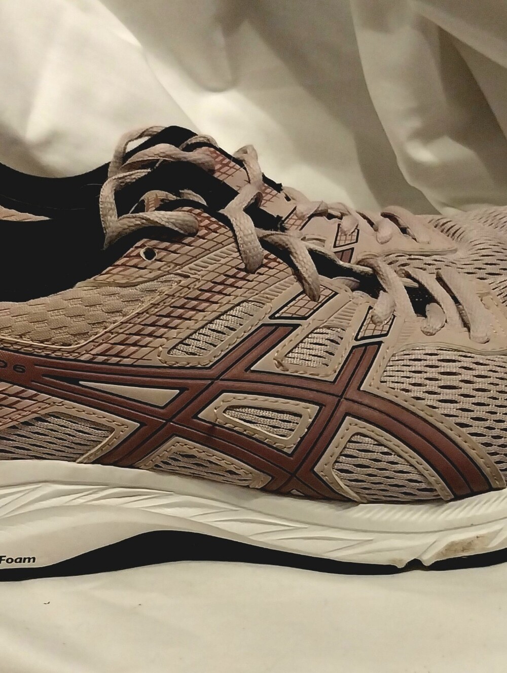 ASICS Gel-Contend 6 Women's Running Shoes Size 9 Gray Pink 1012A570